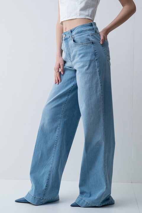 Liu Jo, Blugi cu croiala ampla, Albastru prafuit, 28