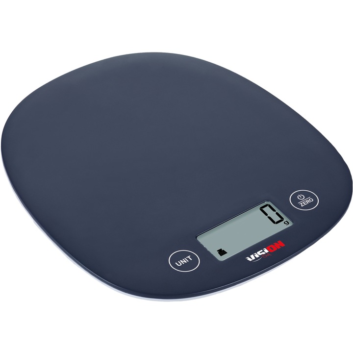 Cantar de bucatarie Vision Chef VCBT5N, 5 Kg, Gradare 1g, Control Touch, Functie masurare lichide, Oprire automata, Negru