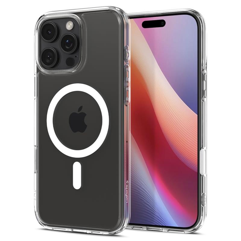 Husa telefon Spigen Ultra Hybrid T MagSafe, TPU/PC, alb, pentru iPhone 16 Pro Max