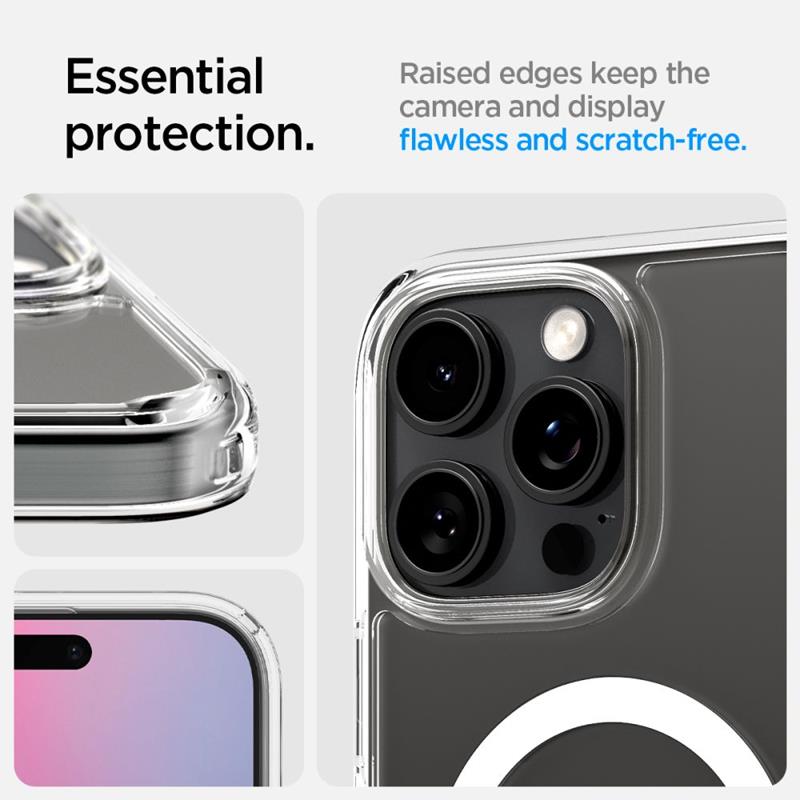 Husa telefon Spigen Ultra Hybrid T MagSafe, TPU/PC, alb, pentru iPhone 16 Pro Max