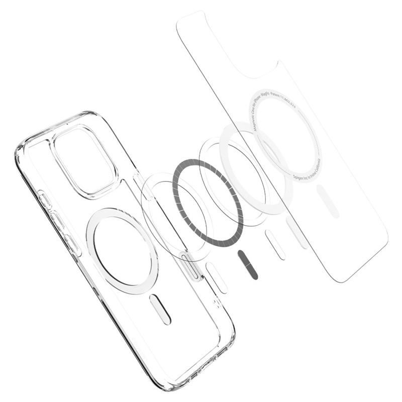 Husa telefon Spigen Ultra Hybrid T MagSafe, TPU/PC, alb, pentru iPhone 16 Pro Max