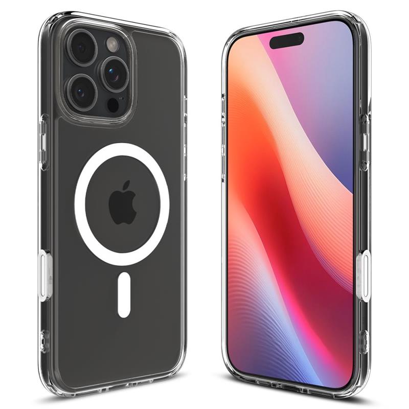 Husa telefon Spigen Ultra Hybrid T MagSafe, TPU/PC, alb, pentru iPhone 16 Pro Max