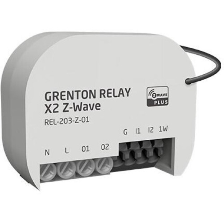 Modul releu RELAYx2 Z-Wave Grenton, control acces