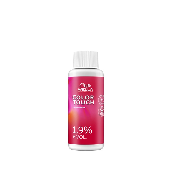 Oxidant emulsie pentru vopsea demipermanenta Wella Professionals Color Touch Gentle Emulsion 1.9%, 60 ml