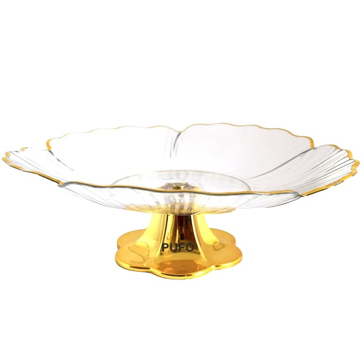 Elegant Pufo Елегантна фруктиера тип тава с крак за торти, тарти, плодове, предястия