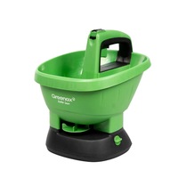 Dispozitiv electric de imprăștiere semințe și fertilizant Greenax PowerFeed, capacitate 2, 7 litri, autonomie maximă 300 minute, pentru suprafețe de până la 1000 m