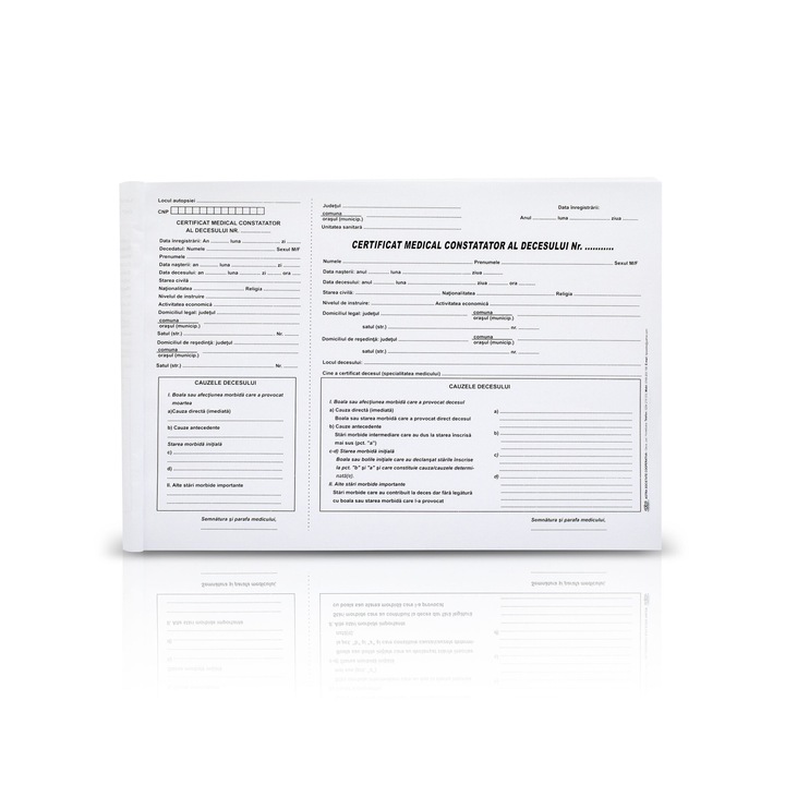Certificat medical constatator al decesului