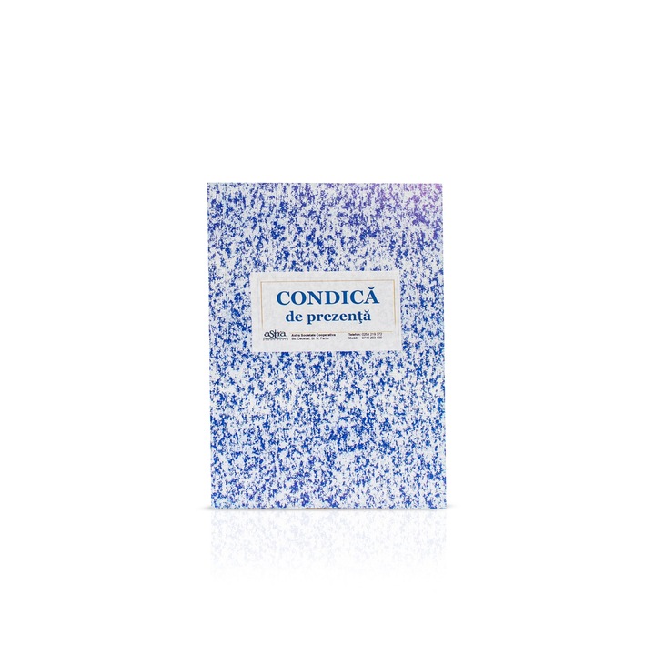 Condica 20 pozitii, A6, 100 file, hartie 70 g, coperta carton, portrait