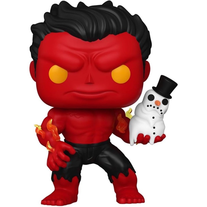 Figura Funko Pop, Marvel Holiday, S4, Red Hulk, 10 cm