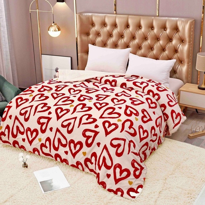 Patura Cocolino Groasa, Cu Blanita, 200x230cm, Multicolor, PBJHDH12