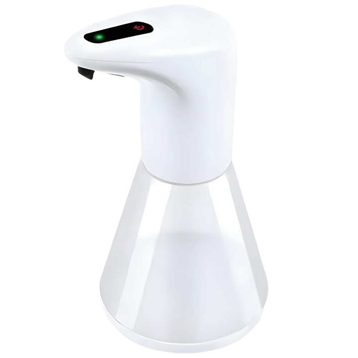Dozator sapun lichid SDEPOT®, sau spuma cu senzor, capacitate 480 ml, design ergonomic