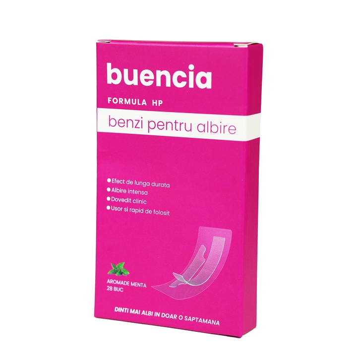 Benzi pentru Albirea Dintilor, Buencia, Set 24 buc