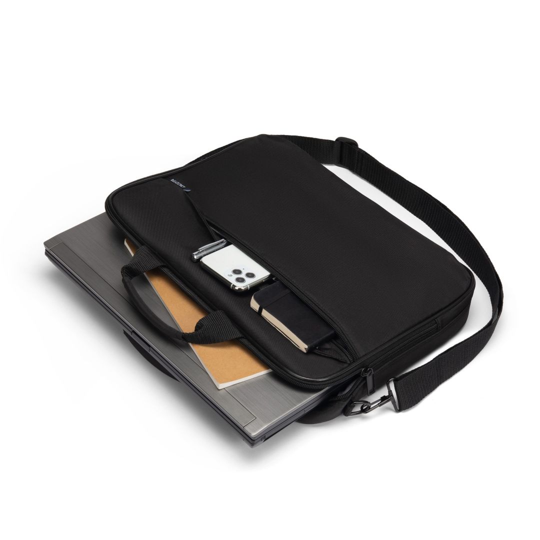 Geanta laptop Dicota Top Traveller One, 13"-14,1", neagra, 370x270x55mm
