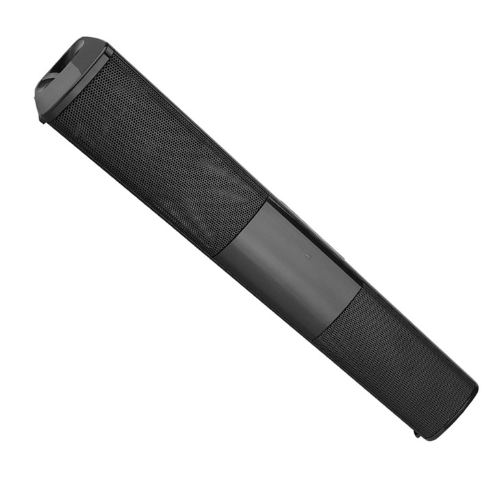 Soundbar, Mmgoqqt, ABS, 4 високоговорителя, 3D стерео, Bluetooth, AUX, 11.1, 330 x 50 x 50 mm, черен