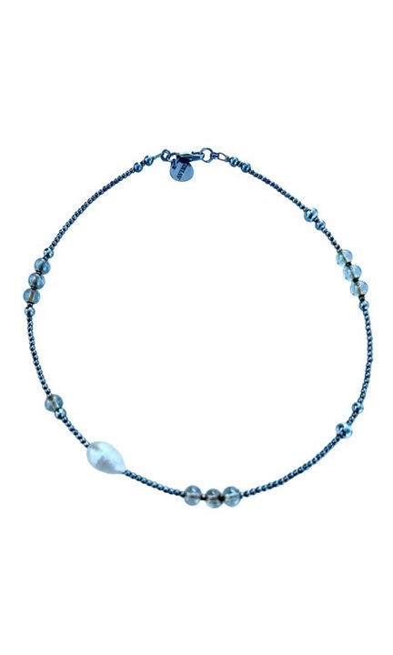 Colier dama, Aviel, Argintiu