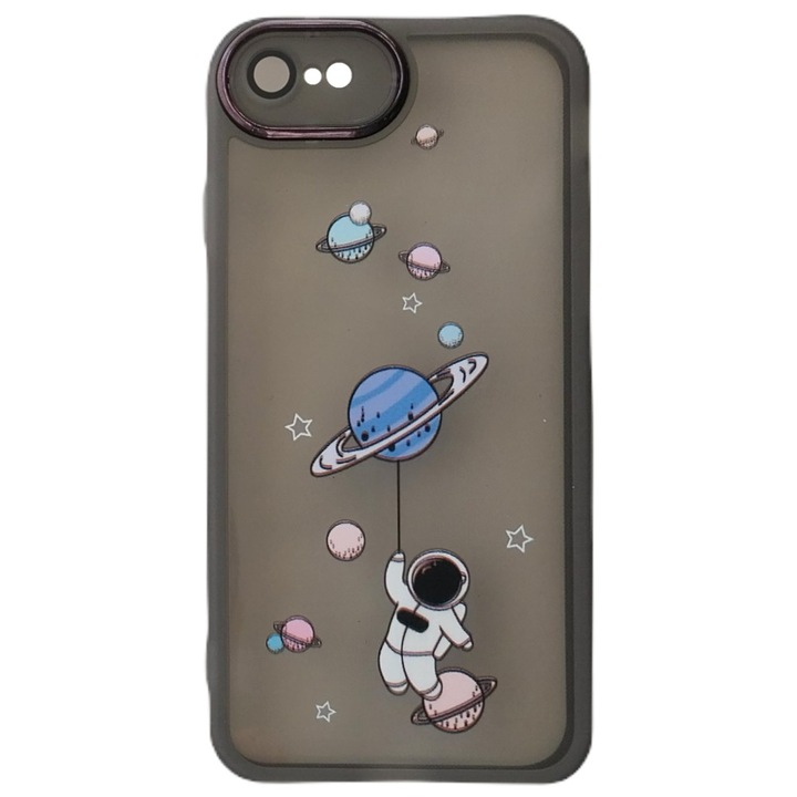 Husa de protectie Ultra Trendy Space 2 pentru Apple iPhone 7/iPhone 8/iPhone SE (2020)/iPhone SE (2022), transparenta/multicolor