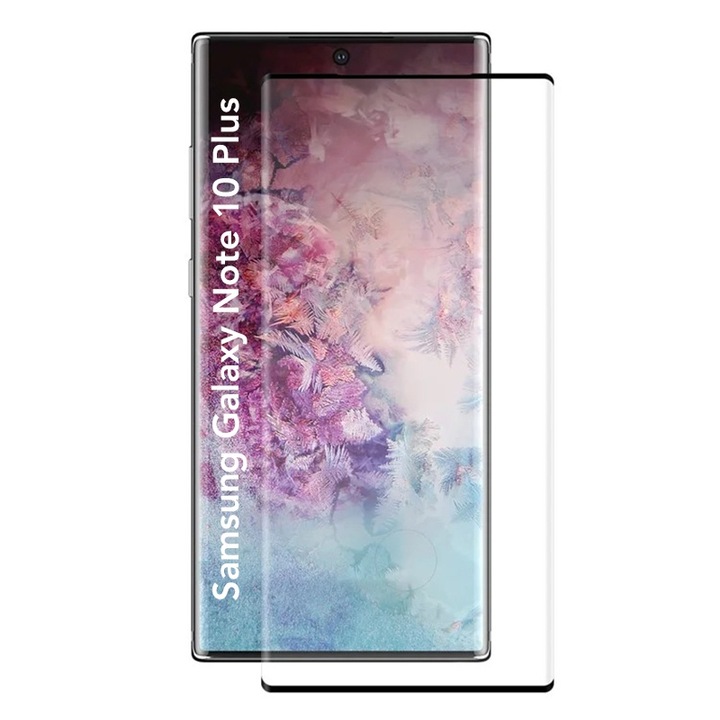 Folie pentru Samsung Galaxy Note 10 Plus, Sticla Securizata, Ultra HD, Protectie 9H, Montare Simpla, SKYDDAR 111D - Transparent
