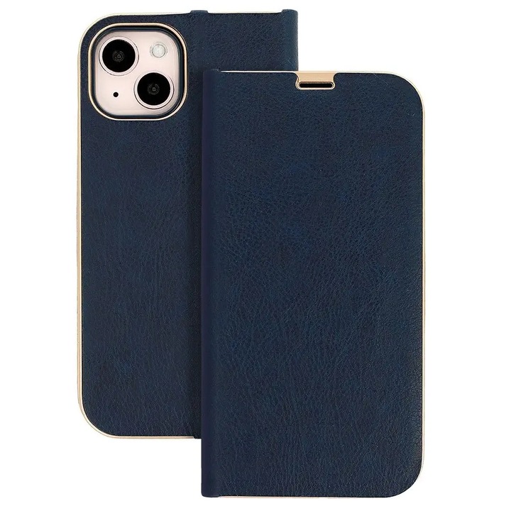 Etui Book Case granat, pentru Samsung Galaxy J7 (2017), din piele ecologica si TPU, cu suport pentru vizionare.