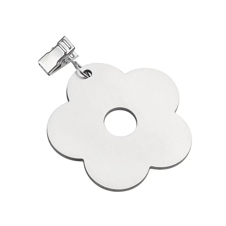 Щипки за покривки от неръждаема стомана, флорален дизайн, комплект, устойчивост на вятър, вътрешна и външна употреба