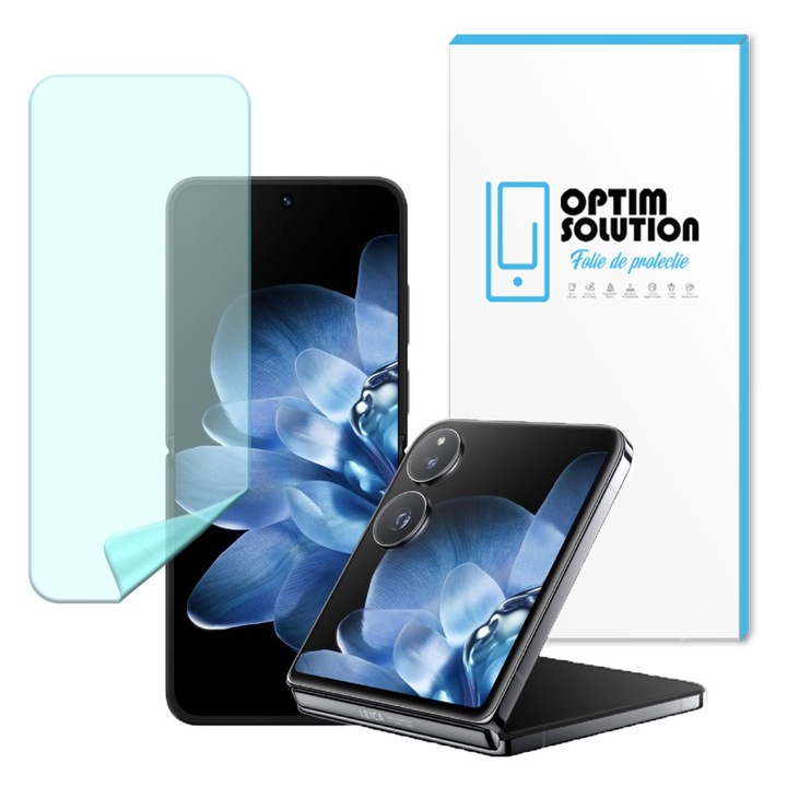 Regenerálható hidrogél fólia Xiaomi Mix Fliphez, OPTIM OLDAT, nagy érzékenység, UHD tisztaság, ütéselnyelés, rugalmas hidrokristály, szilikon összetételű ultrasafe membrán, elit osztályú védelem, átlátszó