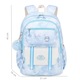 Раница за момичета NEWKI, модел Kawaii, синя, плат Oxford, 45x31x16 см, с флорален принт, голям капацитет, презрамка за гърди