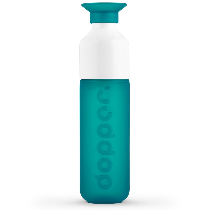 Бутилка за вода, Dopper Original - Tidal Teal, за дейности сред природата, спорт, училище, 450 мл