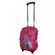 Комплект ученическа чанта Trolley за момичета, издръжлива, със светлини, силиконови колела, 41x30x18 см, с аксесоари за чанта и молив, модел Sirena, TR-00122