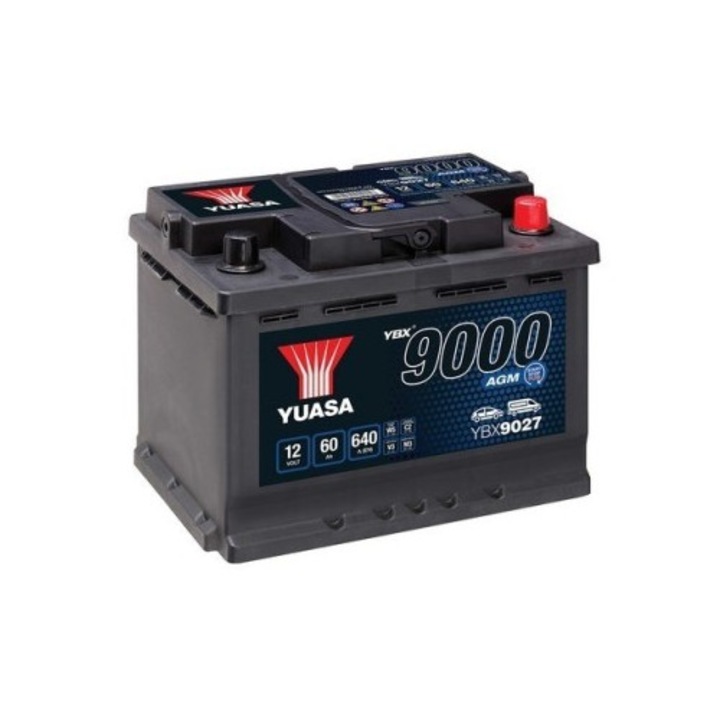 Акумулатор Yuasa 9000 AGM 60Ah 640A, 243x175x190mm