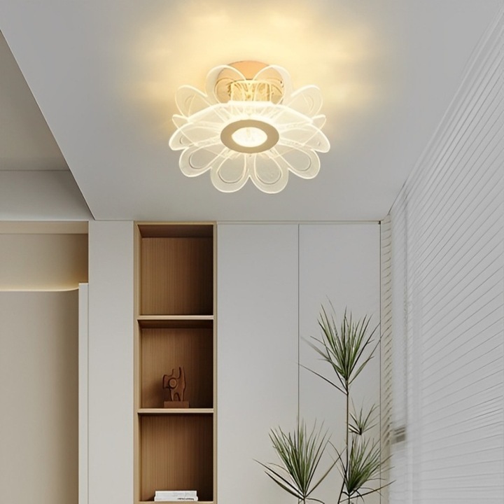 Lustra LED Flower Pryianka, D = 23cm, lumina alba, LALELULI®