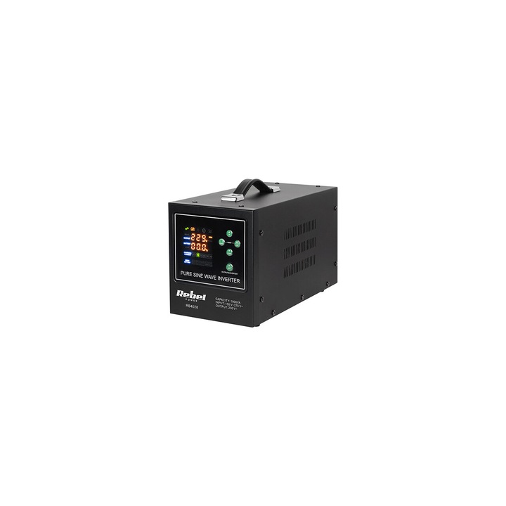 UPS отоплителни централи, 700 W, 12V DC, чиста синусоида, 138 x 276 x 155 mm, Капацитет на батерията 50-200 Ah