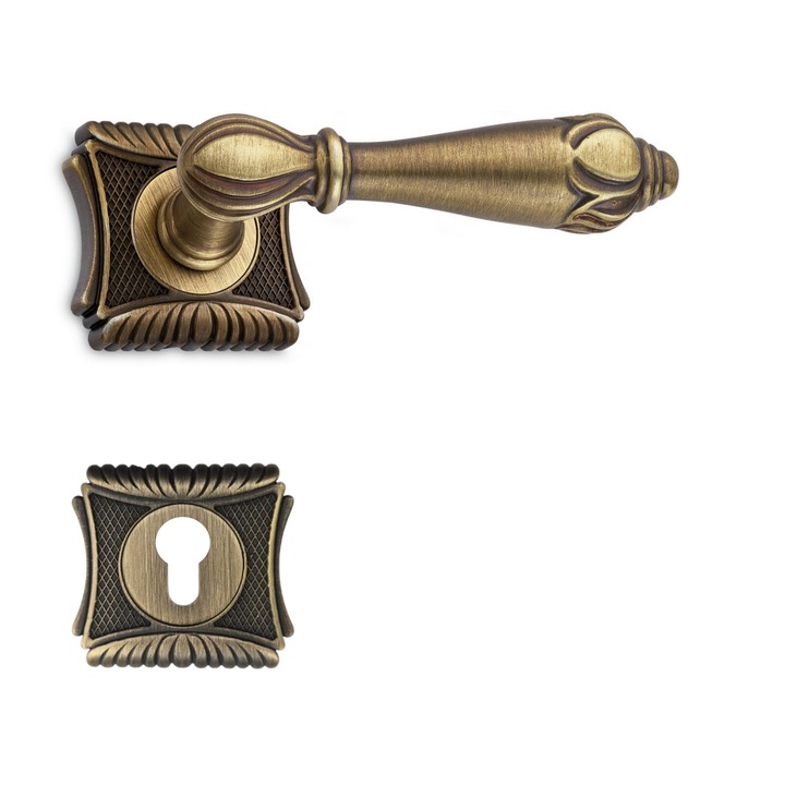 Maner usa model Incanto rozeta yala patrata bronz antic