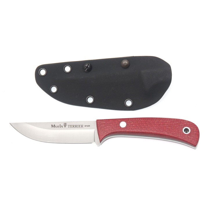 Cutit Vanator Muela TERRIER-9Y/K, Teaca Fibra cu surub fixare, Lama Inox 9cm