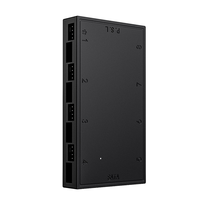 ID-Cooling HA-08 aRGB RGB вентилатор HUB, черен