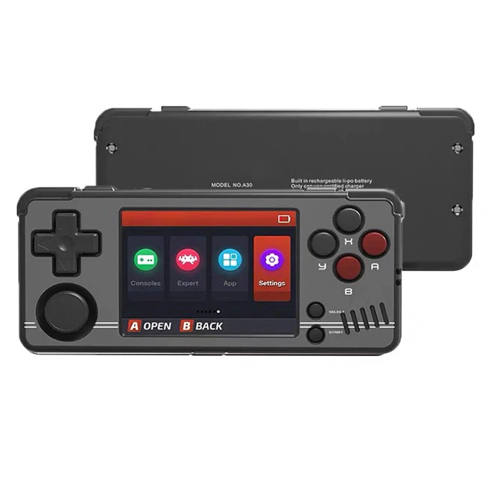 Consola retro portabila Miyoo A30 cu jocuri incluse, 4-core 1.5GHz