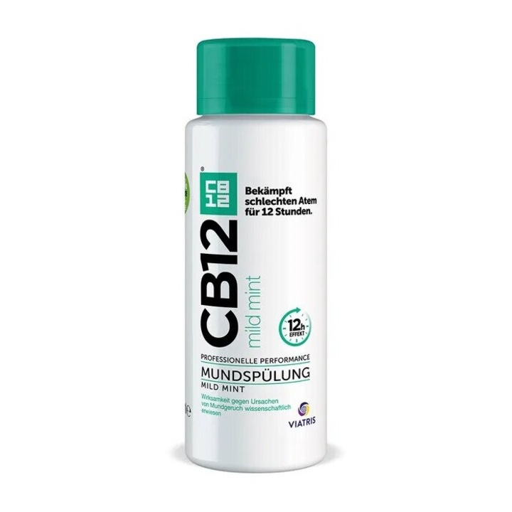 Apa de gura CB12 Mild Mint respiratie proaspata, 250 ml