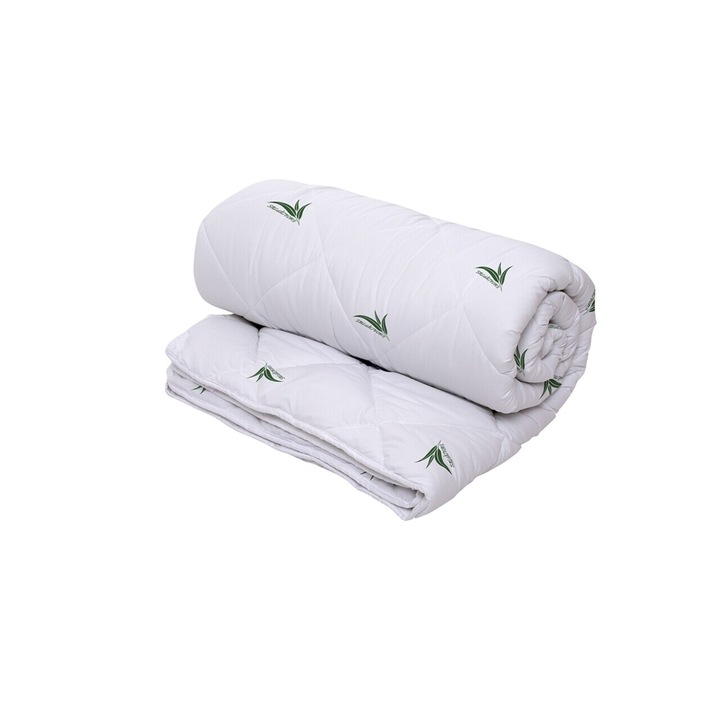 Pilota Eucalyptus Sense Matlasata din Microfibra - 180x200 cm, 250 g/mp, pentru un Somn Racoros si Confortabil