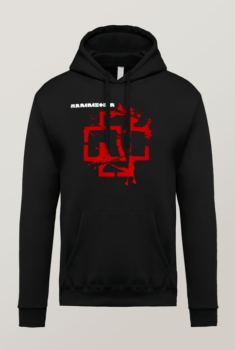 Hanorac barbati, Rammstein, Negru carbune