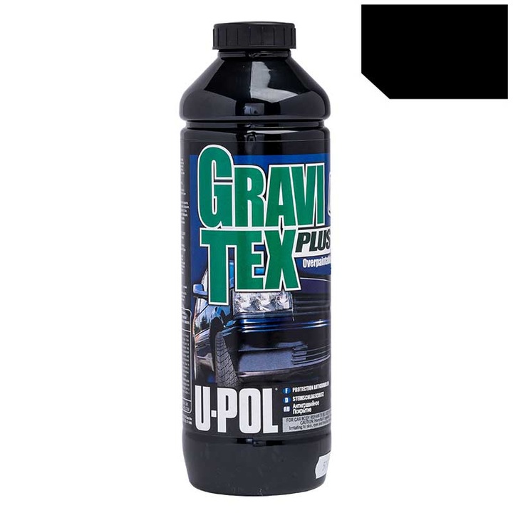 Solutie auto antifonare si protectie coroziune si pietre Gravitex Plus HS negru 1 lit