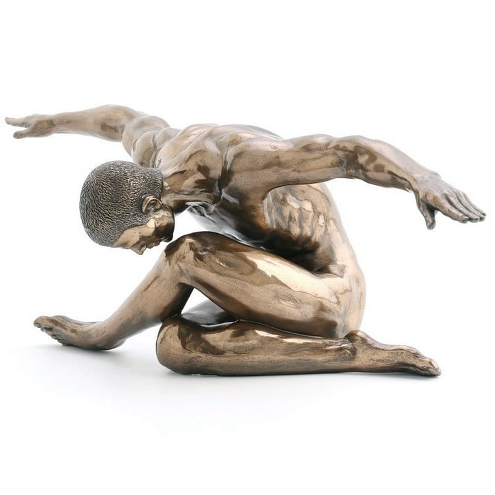 Figurina a unui dansator in pozitie de pasare Veronese 45 cm