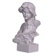 Mellszobor, szobor, ókori görög mitológia Artemisz istennő (Diana), márvány, 15 cm, fehér