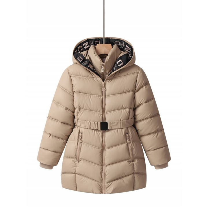 Geaca iarna fetite, GMA 5434, Crem