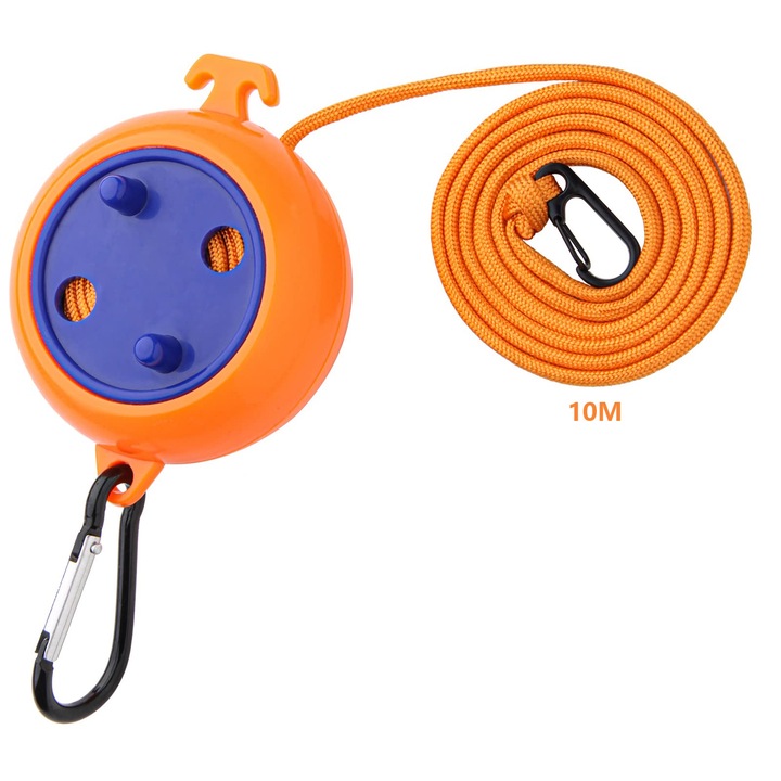 Cord de uscare portabil pentru calatorie, sfoara de uscare reglabila pentru camping, sfoara elastica si extensibila pentru calatorii, potrivita pentru exterior/interior, calatorii, camping, curte sau hotel, 10 metri