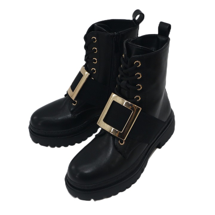 Puha csizma B21-63 fekete 69495, Fekete