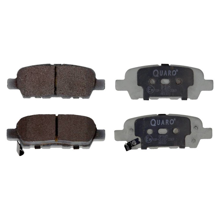 Placute de frana Quaro pentru Nissan Koleos, Juke, Murano, Qashqai, Tiida, X-Trail, 105,6x37,9x13,8mm