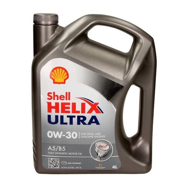 Ulei motor Shell Helix Ultra 0W30 4l, sintetic, API SL, ACEA A5/B5