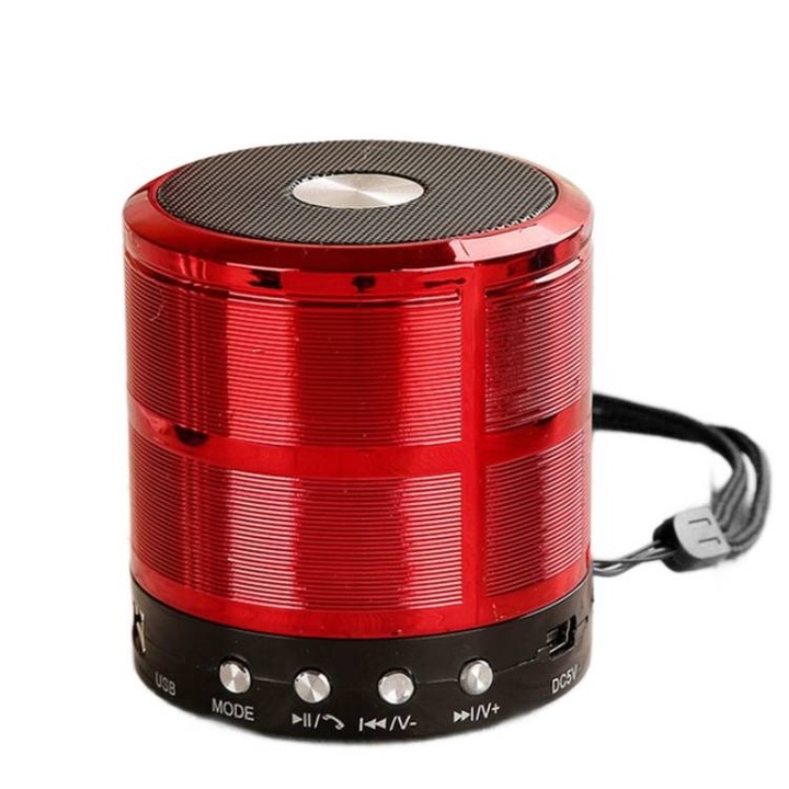 Boxa portabila A+ A189 LED Colorful 3D Night Light BT Speaker Base, Subwoofer, 10W, IPX6, 10 ore autonomie, Negru
