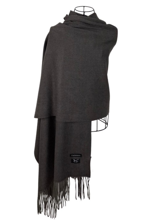 Изчистен дамски шал DAC shop 24, Антично сиво, 180 x 70 см