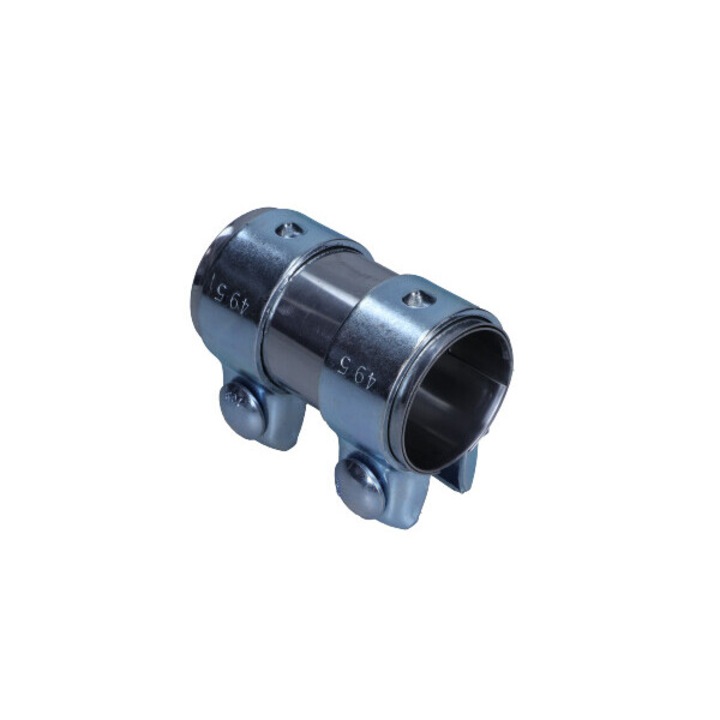 Kipufogócső csatlakozó, Fischer, rozsdamentes acél, 45x49,5x95mm