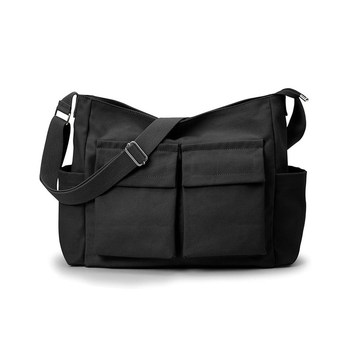 Ученическа чанта Hobo Tote Crossbody Ретро чанта Umar, Дамска/Мъжка чанта, С джобове