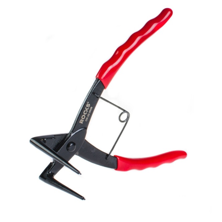 Zárógyűrű fogó, ROOKS, 90x50mm, anyákhoz, CRV acél